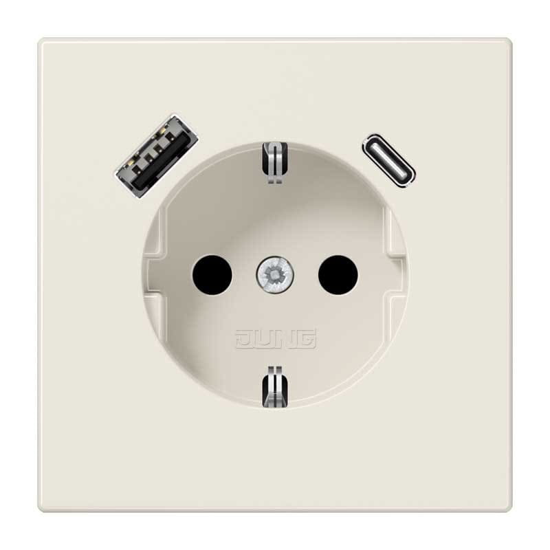 EURO UNITECH ELEKT - UEKLS1520-15CA PRESA SCHUKOR, 2 CONN.CARICAB. USB AC