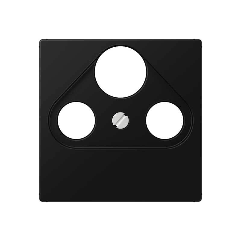 EURO UNITECH ELEKT - UEKA561BFPLSATSWM MASCHERINA PER PRESE TV-SAT, NERO GRAFIT