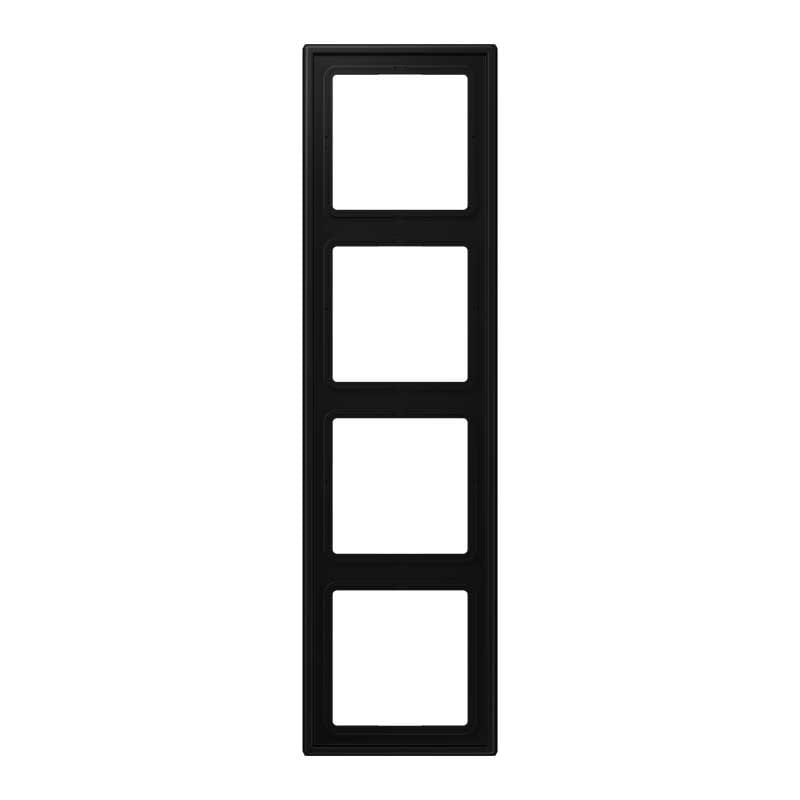 EURO UNITECH ELEKT - UEKLS984SWM PLACCA 4 MODULI, NERO GRAFITE OPACO