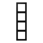 EURO UNITECH ELEKT - UEKLS984SWM PLACCA 4 MODULI, NERO GRAFITE OPACO