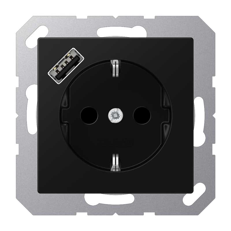 EURO UNITECH ELEKT - UEKA1520-18ASWM PRESA SCHUKOR, 1 CONN.CARICAB. USB A