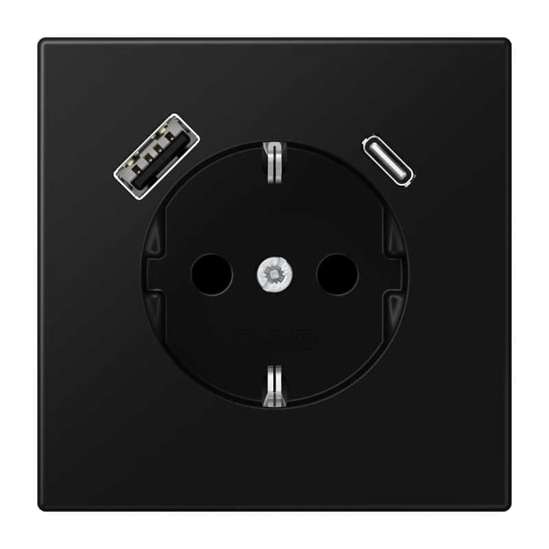EURO UNITECH ELEKT - UEKLS1520-15CASWM PRESA SCHUKOR, 2 CONN.CARICAB. USB AC