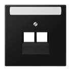 EURO UNITECH ELEKT - UEKLS969-2NAUASWM MASCHERINA PER PRESA TELEFONICA E PRESA