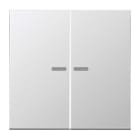EURO UNITECH ELEKT - UEKAL10921STRF PULSANTE KNX RF, 2 CANALI, ALLUMINIO