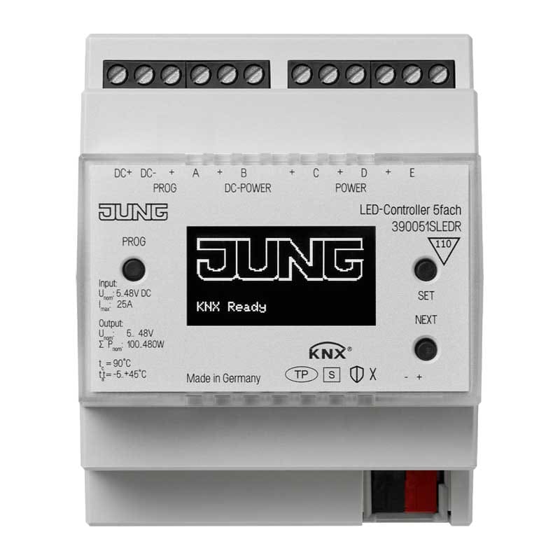 EURO UNITECH ELEKT - UEK390051SLEDR CONTROLLER KNX PER LED, 5 CANALI, PER MO