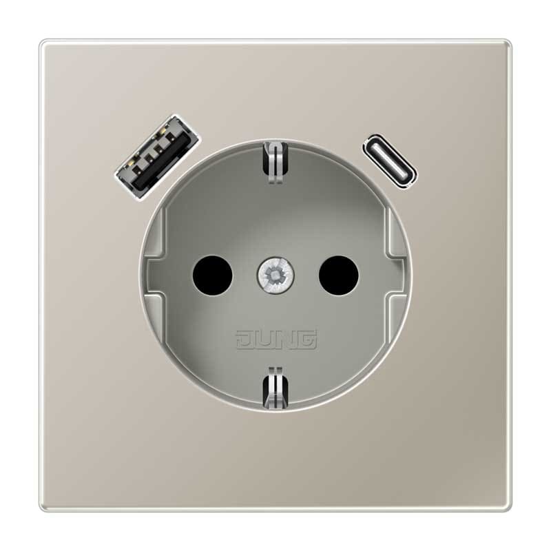 EURO UNITECH ELEKT - UEKES1520-15CA PRESA SCHUKOR, 2 CONN.CARICAB. USB AC