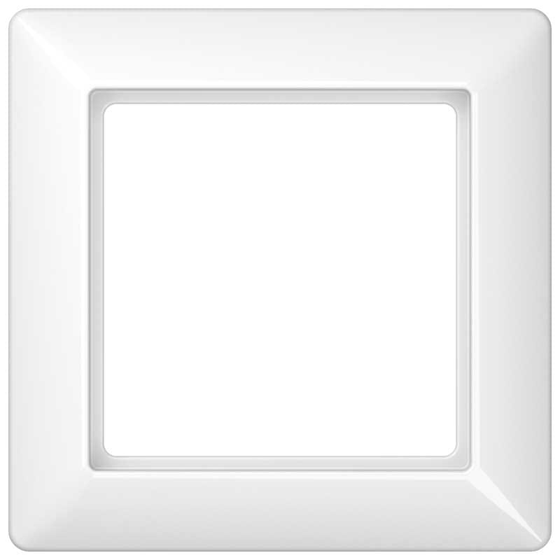 EURO UNITECH ELEKT - UEKAS581WW PLACCA 1 MODULO, BIANCO ALPINO