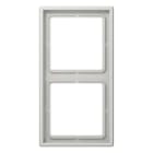 EURO UNITECH ELEKT - UEKLS982LG PLACCA 2 MODULI, GRIGIO CHIARO