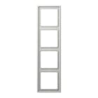 EURO UNITECH ELEKT - UEKLS984LG PLACCA 4 MODULI, GRIGIO CHIARO