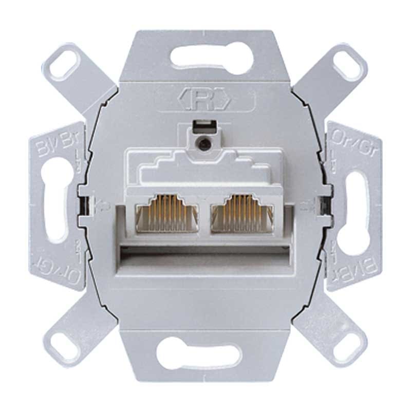 EURO UNITECH ELEKT - UEKUAE8-8UPOK6 PRESA DATI CAT. 6, CLASSE E PER 2 TERMI