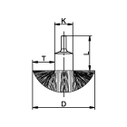 ABC TOOLS SPA - ABCD40130070 SPAZZOLE D 4013X70