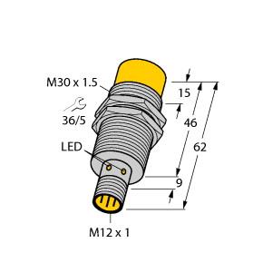 TURCK BANNER SRL - TUK40203 NI15-M30-Y1X-H1141