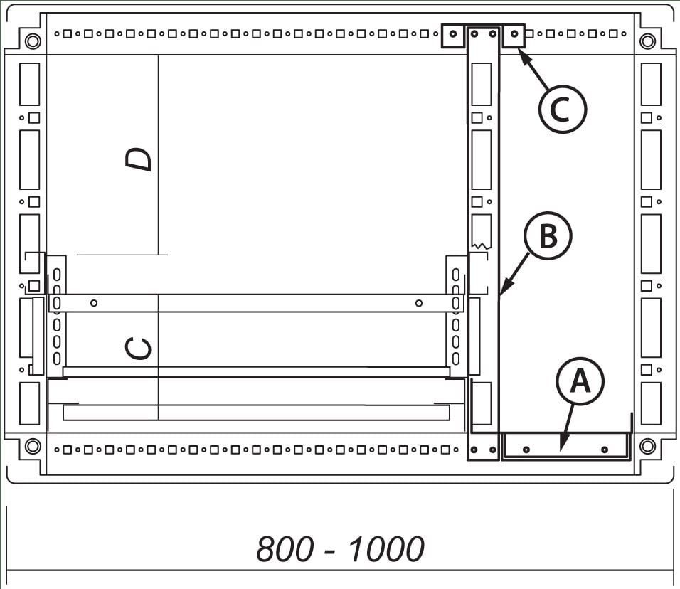 DKC-RAMBLOCK - RMBR5PFI2050 MODULARITA INT.CON FASCIA LAT.