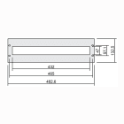 DKC-RAMBLOCK - RMBR5PCDF01 PANNELLO CHIUS.FRONT.19 CAVA