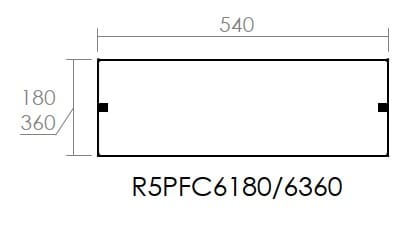 DKC-RAMBLOCK - RMBR5PFC6180 PORTA DISTRIBUZIONE 600X180 CIECA