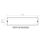 DKC-RAMBLOCK - RMBR5PFC8180 PORTA DISTRIBUZIONE 800X180 CIECA