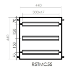 DKC-RAMBLOCK - RMBR5TMC55 TELAIO 21 MODULI X 3