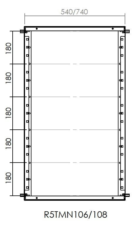 DKC-RAMBLOCK - RMBR5TMN108 TELAIO MODULARE 1000X800