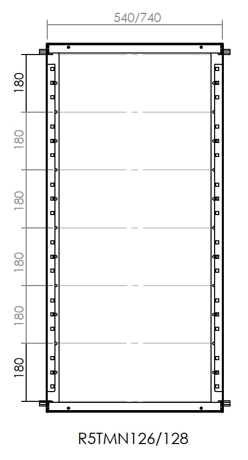 DKC-RAMBLOCK - RMBR5TMN126 TELAIO MODULARE 1200X600