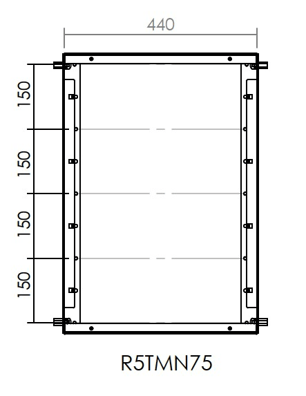 DKC-RAMBLOCK - RMBR5TMN75 TELAIO MODULARE 700X500