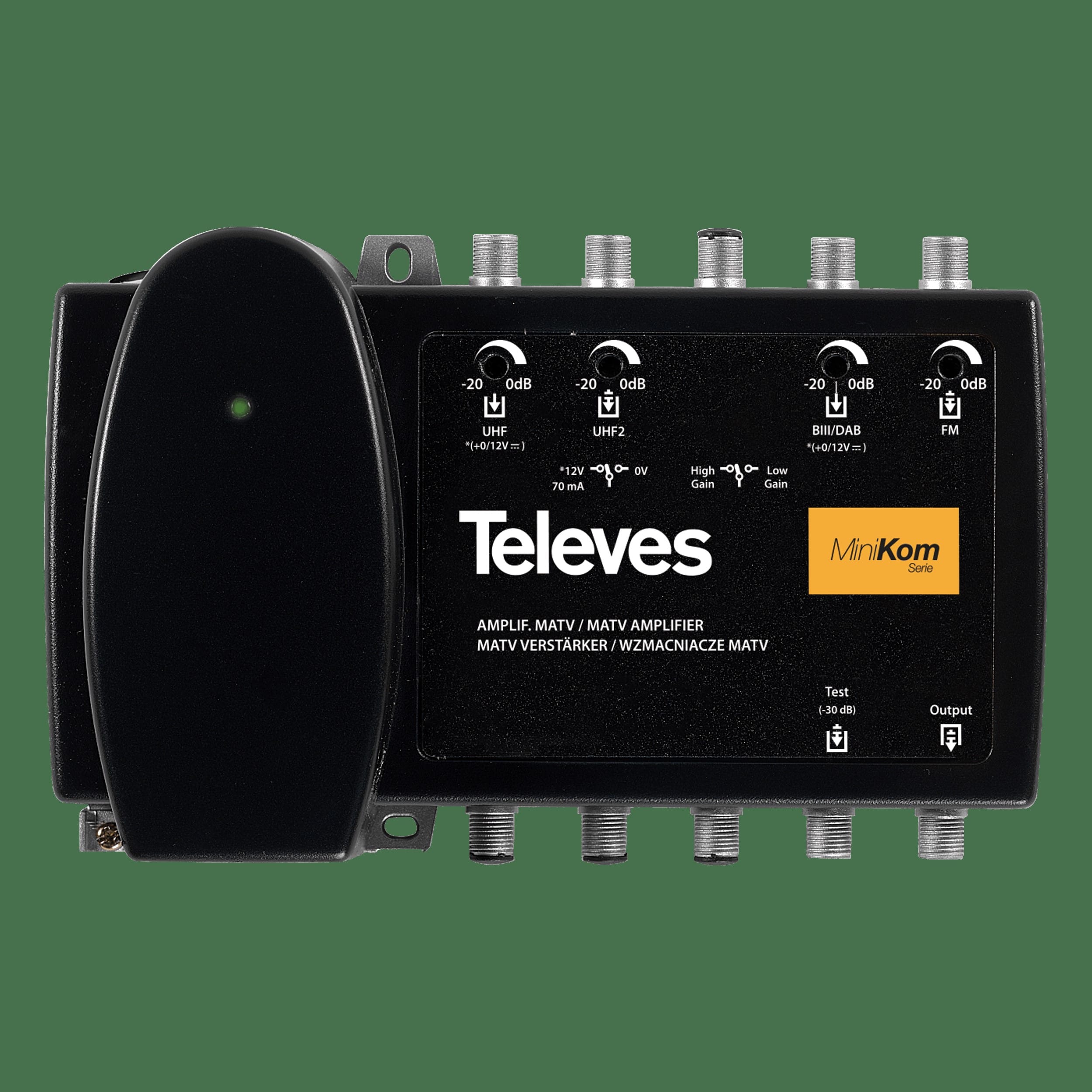 TELEVES ITALIA SRL - TVV539220 AMP. MINIKOM MATV 4I/1U F FM-BIII/DAB-U-