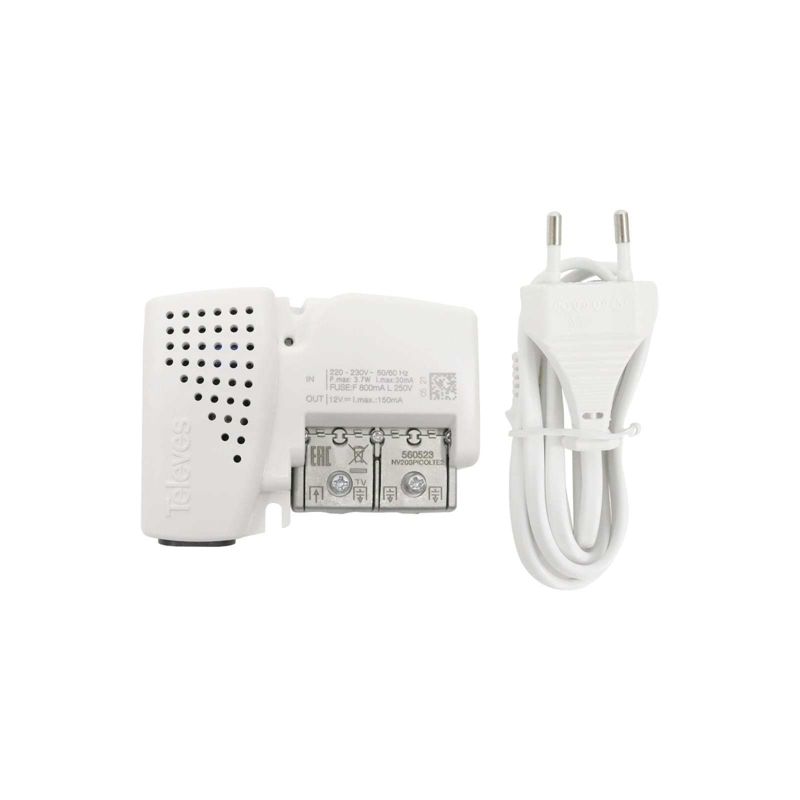 TELEVES ITALIA SRL - TVV560523 AMP.INT.2U+TV 47..694MHZ G10/16 AUTOREG.