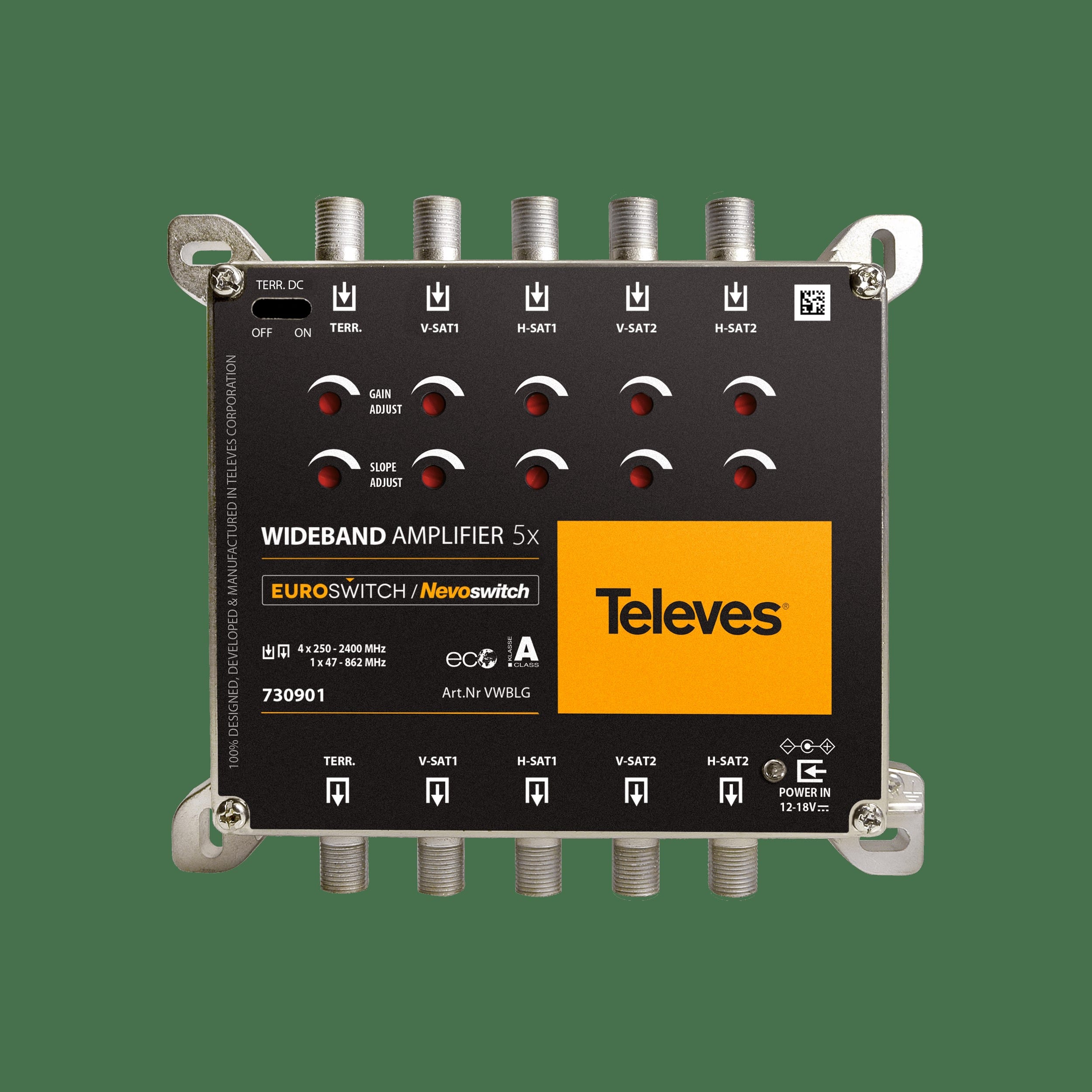 TELEVES ITALIA SRL - TVV730901 EURO/NEVO AMPLIF.WB 5X5 F G10/13DB