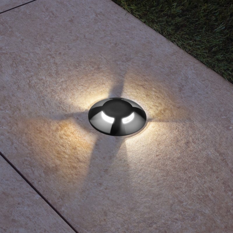 CENTURY ITALIA SRL - CUYARGOC-4NE CALPESTABILE LED ARGO COVER 4 LUCI NERO