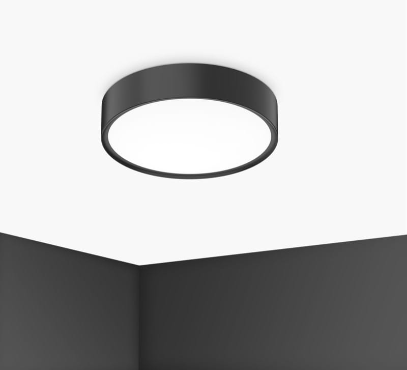 CENTURY ITALIA SRL - CUYBCL-1730NE PLAF. BLANCA LUXE 300MM NERO