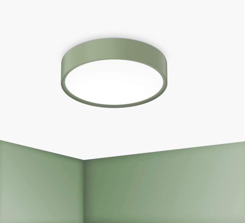 CENTURY ITALIA SRL - CUYBCL-1730VE PLAF. BLANCA LUXE 300MM VERDE SALVIA