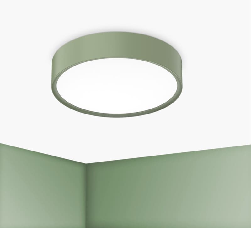 CENTURY ITALIA SRL - CUYBCL-2440VE PLAF. BLANCA LUXE 400MM VERDE SALVIA