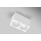 CENTURY ITALIA SRL - CUYESQBB160-2GU10 PLAFONIERA LED ESSENZA QUBE BIANCA/BIAN