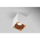 CENTURY ITALIA SRL - CUYESQBG96-GU10 PLAFONIERA LED ESSENZA QUBE BIANCA/GOLD