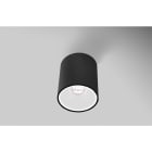 CENTURY ITALIA SRL - CUYESRNB96-GU10 PLAFONIERA LED ESSENZA ROUND NERA/BIANC