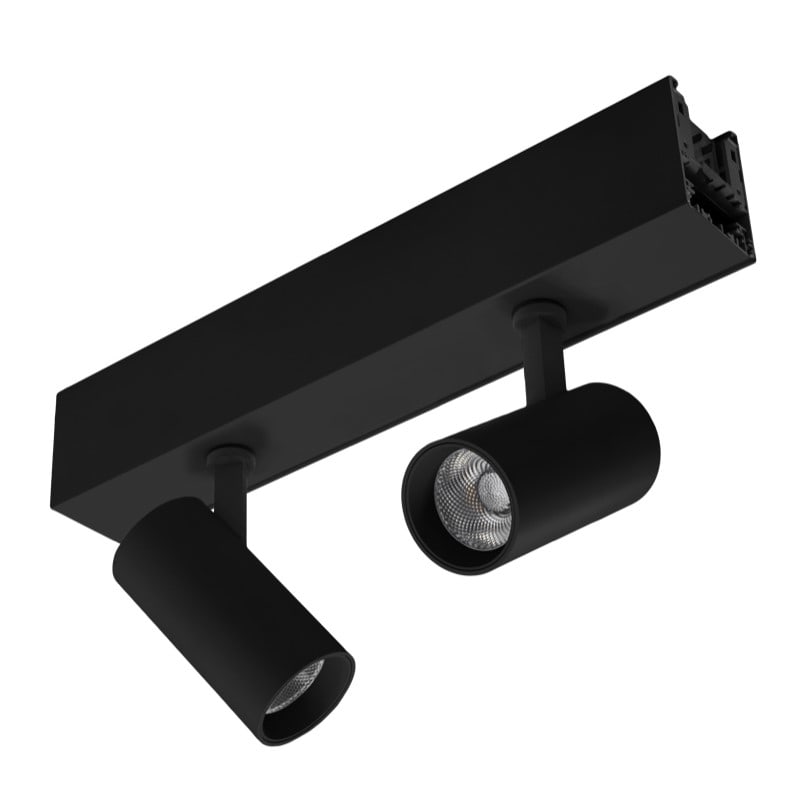 CENTURY ITALIA SRL - CUYPRIS-TRACK2NE SPOTLIGHT LINEARE PRIS MEA 2 LUCI NERO