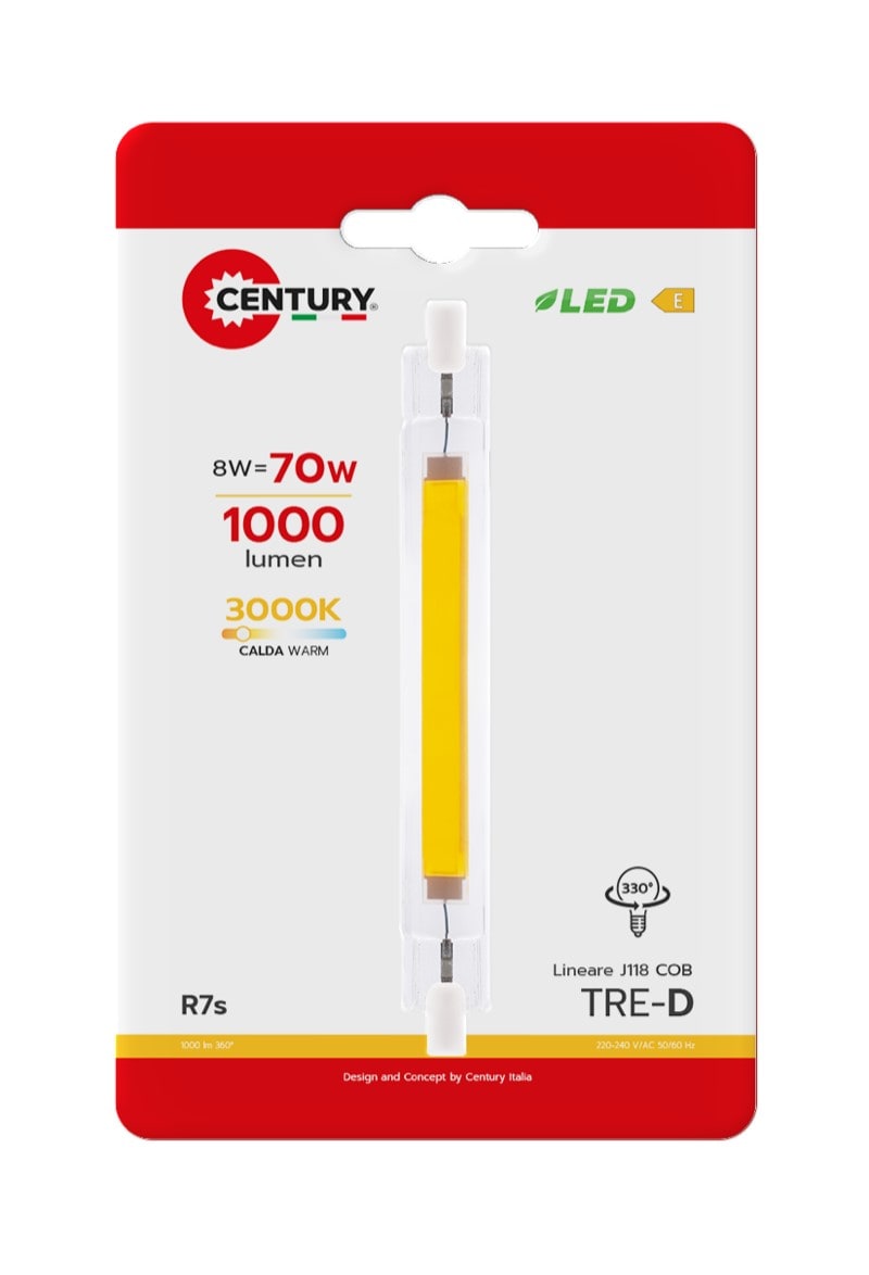 CENTURY ITALIA SRL - CUYTRCOB-0811830BL LAMP. LED TRE-D COB