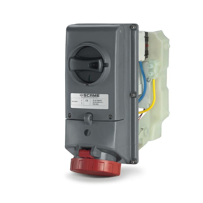 SCAME PARRE SPA - SCA402.3287-F PRESA INTERBL. 3P+N+T IP66/IP67 32A 6H