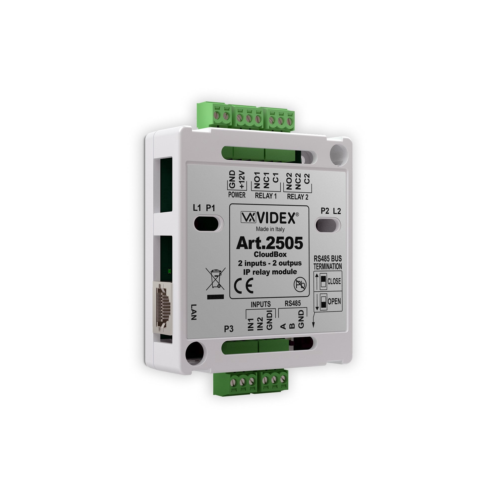 VIDEX ELECTRONICS - VDX2505 MODULO REL. 2IN/2OUT PER SISTEMA IPURE