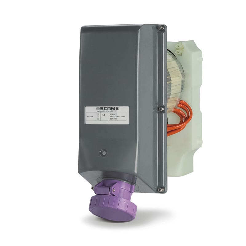 SCAME PARRE SPA - SCA403.2416 PRESA INTERBL. 2P IP66/IP67 16A 24V CA