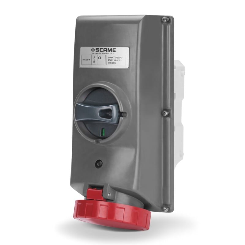 SCAME PARRE SPA - SCA403.3274-M PRESA INTERBL. 3P+T IP66/IP67 32A 9H