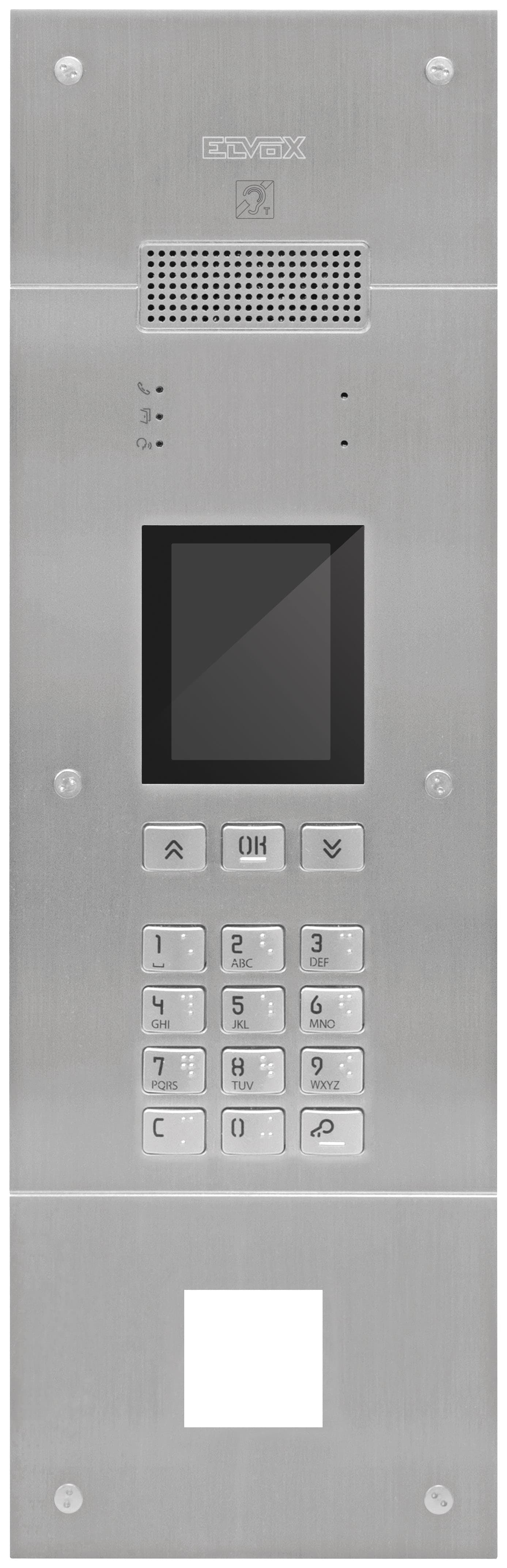 VIMAR SPA - VIW40424 TARGA PIXELUP 2F+ AUDIO FORO LET.4X4INOX