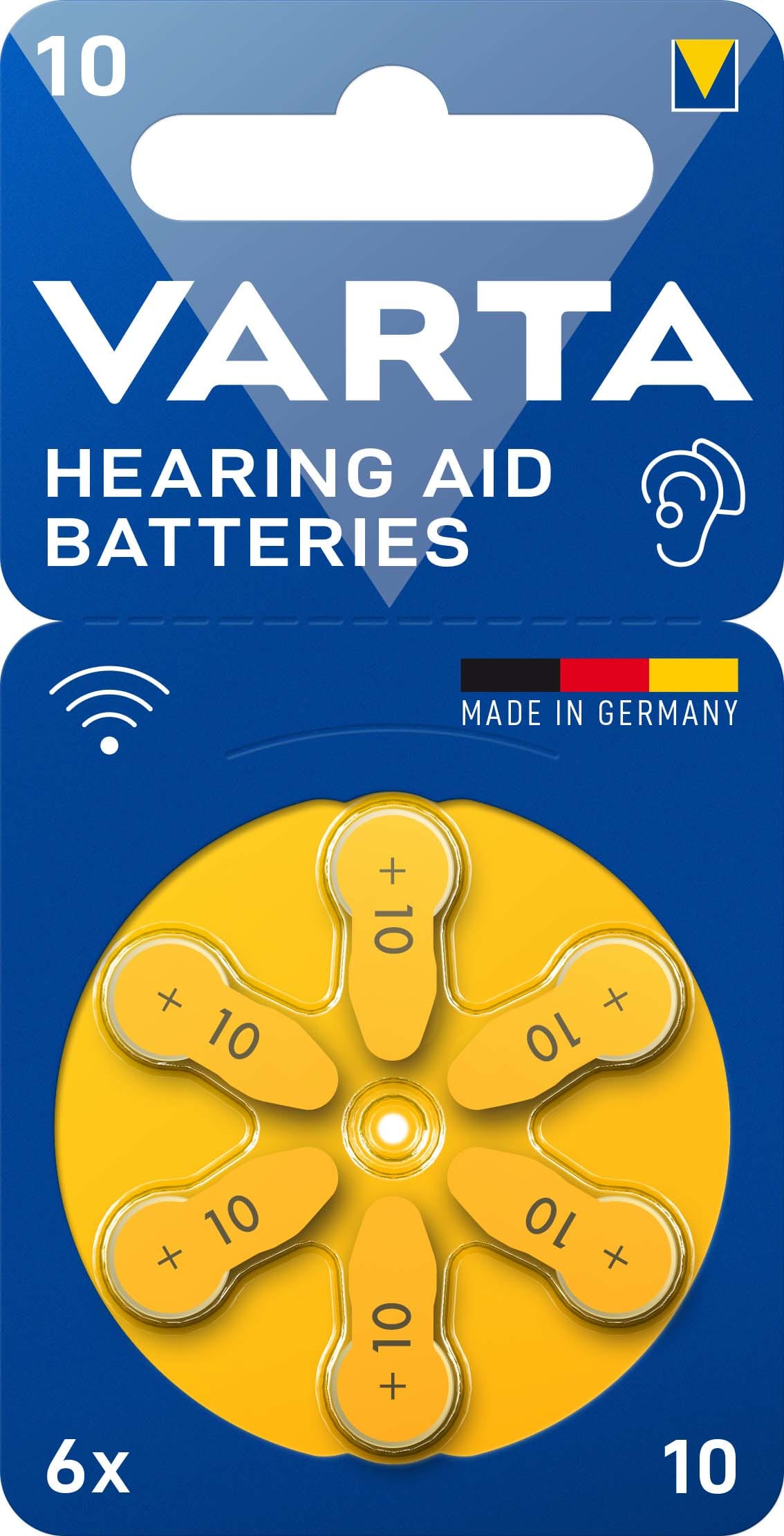 VARTA CONSUMER BATT - VAT24610101416 HEARING AID BATTERY 10 BLI 6