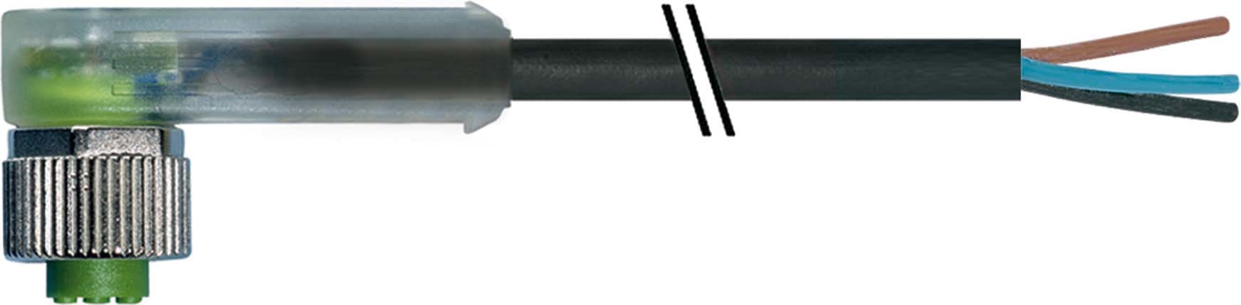 MURRELEKTRONIK SRL - MUE7000124216341000 M12 FEM. 90? CON CAVO + LED