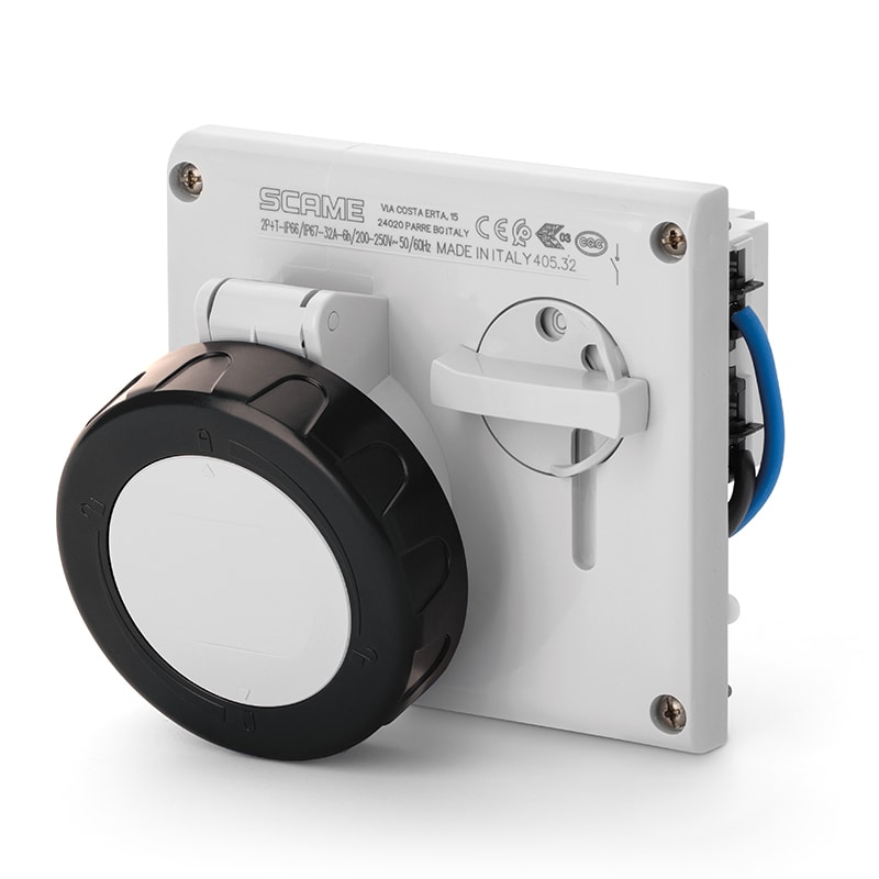 SCAME PARRE SPA - SCA405.32876 PRESA INCASSO OMNIA 3P+N 32A 7H IP67