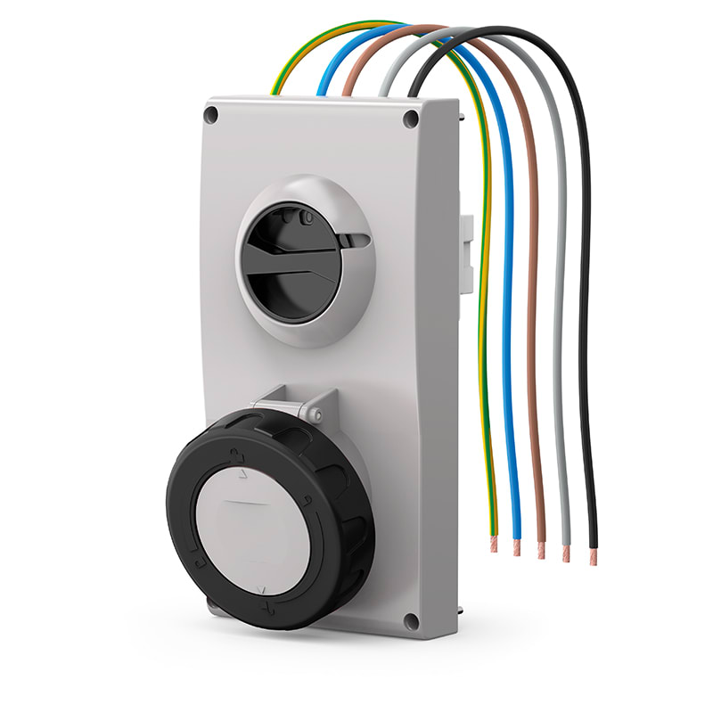 SCAME PARRE SPA - SCA407.63877 PRESA INCASSO PROXIMA 63A 3P+N 5H