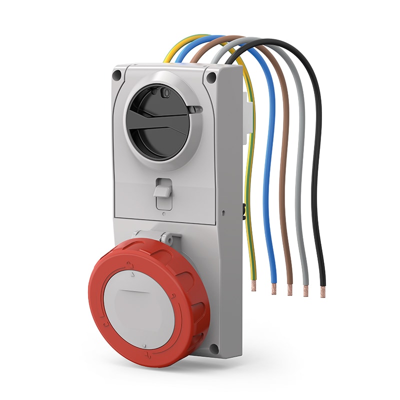 SCAME PARRE SPA - SCA408.32874 PRESA INCASSO PROXIMA C/FUS.3P+N 32A  3H