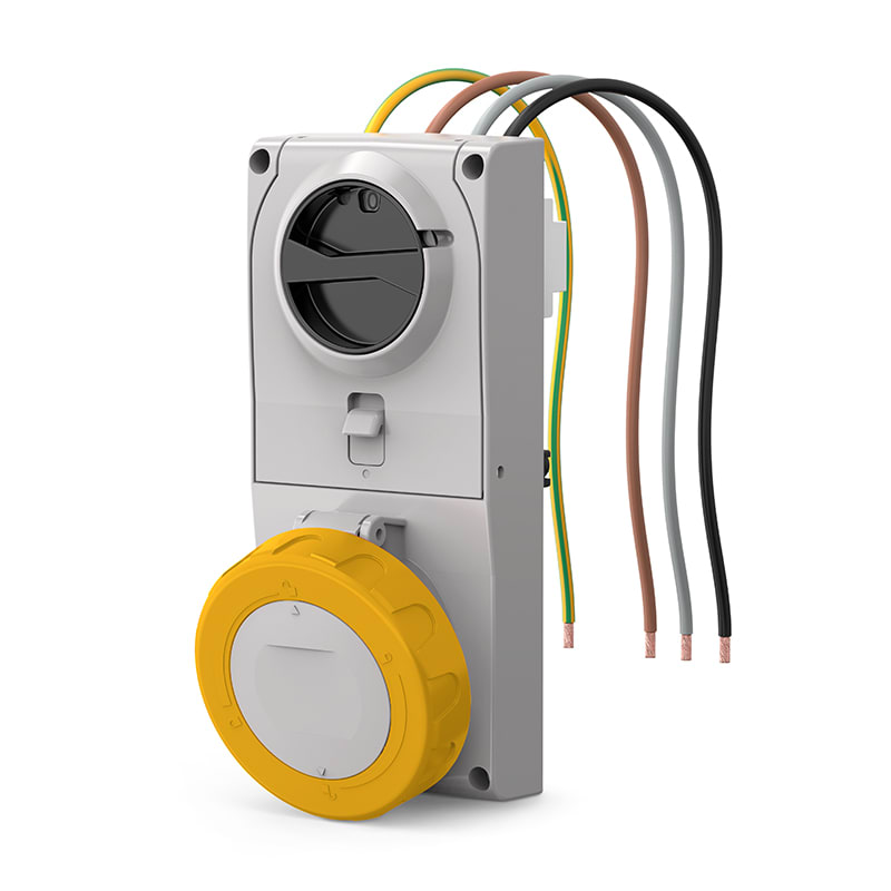 SCAME PARRE SPA - SCA408.3272 PRESA INCASSO PROXIMA C/FUS.3P+T 32A 4H