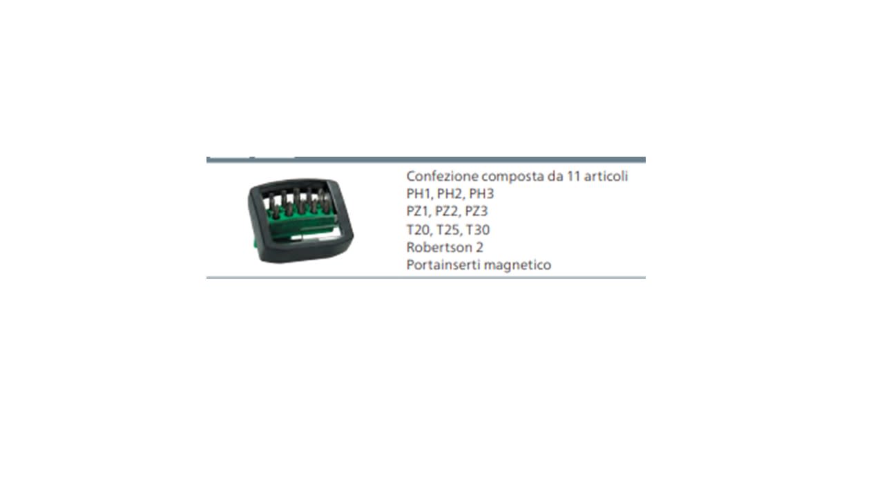 HIKOKI POWER TOOLS - HIA4100311 KIT INSERTI 11 ARTICOLI L25MM