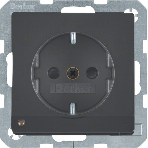BERKER - BRK41096086 P.SCHUKO + LED Q1/Q3 ANTR.VELL.VERN.