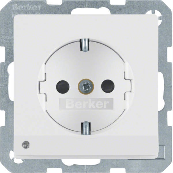 BERKER - BRK41096089 P.SCHUKO + LED Q1/Q3 BIA.POL.VELL.O